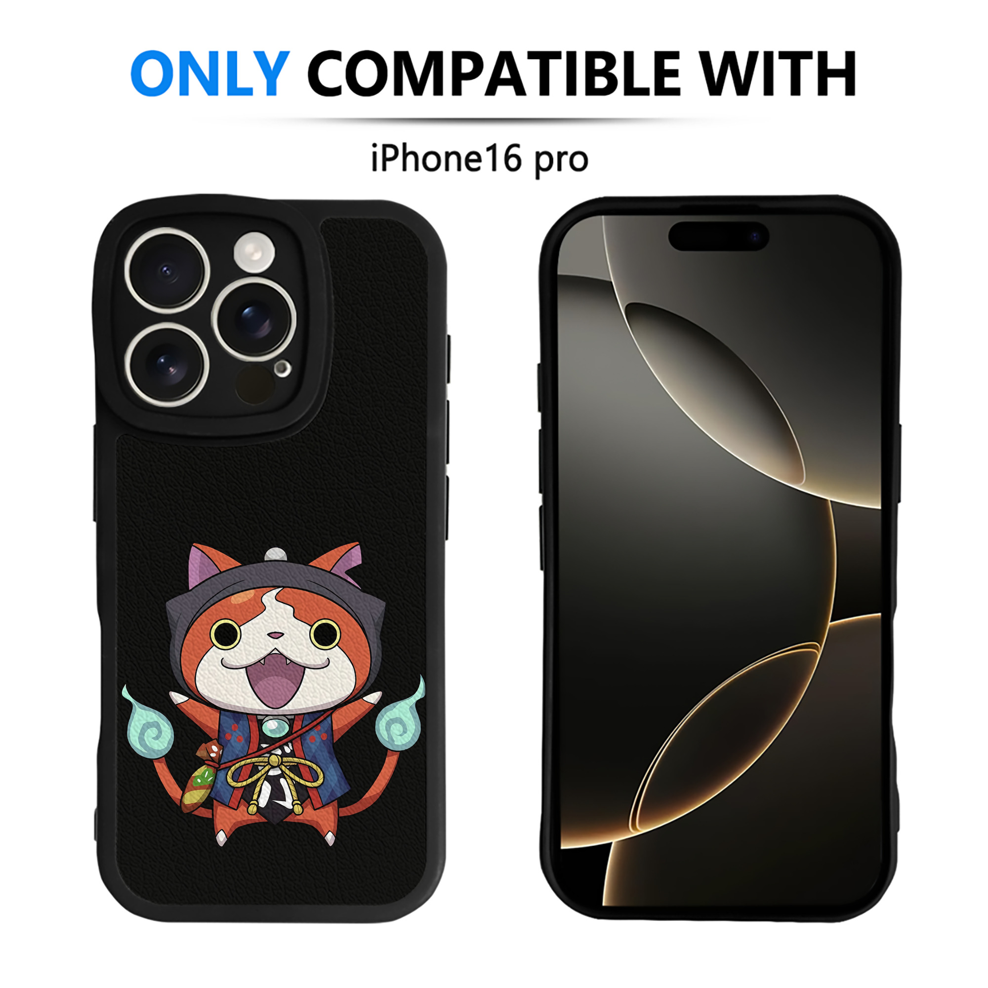 （画像用） 妖怪ウォッチ Yo-kai Watch 【iPhone 16シリーズ対応】シリコンスマホケース（レザー調） 材質：シリコン